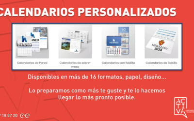 Tenemos una amplia gama de calendarios para tu marca