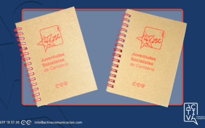 Libretas de material reciclado personalizadas