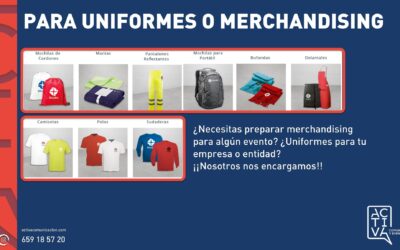 Para uniformes o merchandising