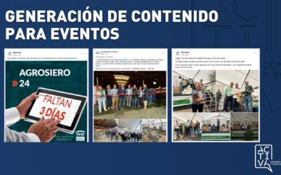 Comunicación y generación de contenido para eventos institucionales